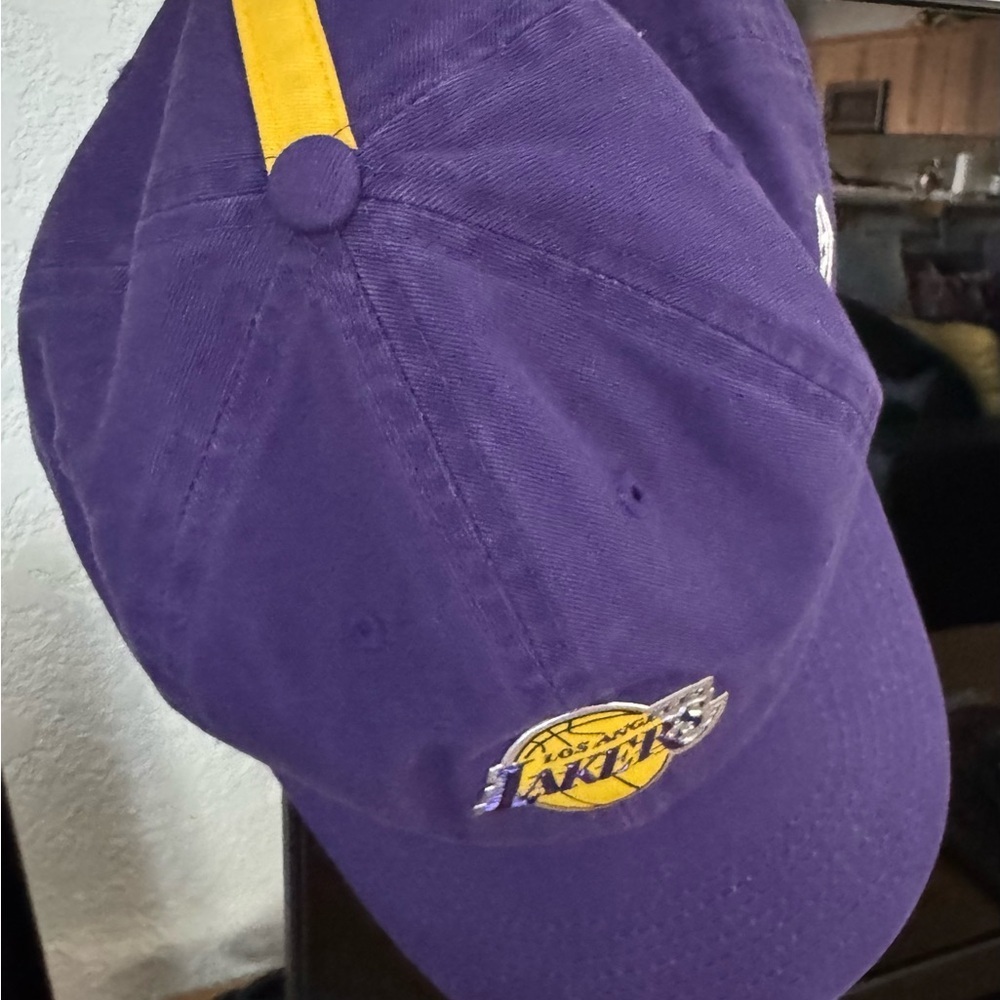 Los Angeles Lakers Hat Cap Brand NBA Basketball Hardwood Classics Purple‎ Small - Picture 8 of 11